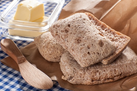 Bezglutenowa "CIABATTA" Lady Baker, z bio tapioki, mąk bio z ciecierzycy i bio oliwy z oliwek, wegańska